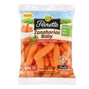 Snack Zanahoria Baby FLORETTE Bolsa 125 GR
