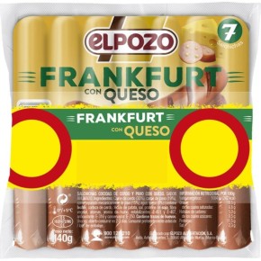 Salchichas Frankfurt Queso ELPOZO 1 € Pack 2x140Gr