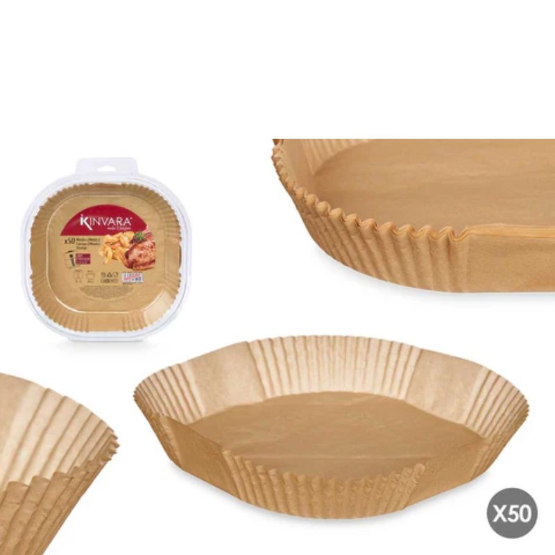 Set Moldes Papel para Freidora de Aire 142230cm 50UND | Borosa Market