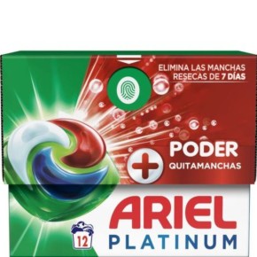 Detergente Ropa Capsulas ARIEL Platinum Quitamanchas 12 UND