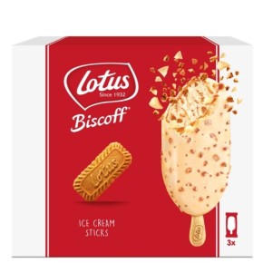 Helado Bombon LOTUS Choco White Pack 3 UND
