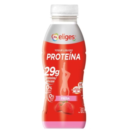 Yogur Liquido Proteico IFA Fresa Botella 400 GR | Borosa Market