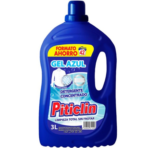 Detergente Ropa Liquido PITICLIN Gel Azul 42 Dosis 3L | Borosa Market Detergente Ropa Liquido PITICLIN Gel Azul 42 Dosis 3L | Borosa Market