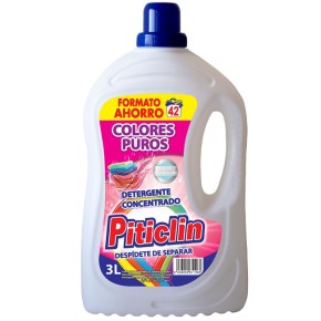 Detergente Ropa Liquido  PITICLIN Colores Puros 42 Dosis 3L