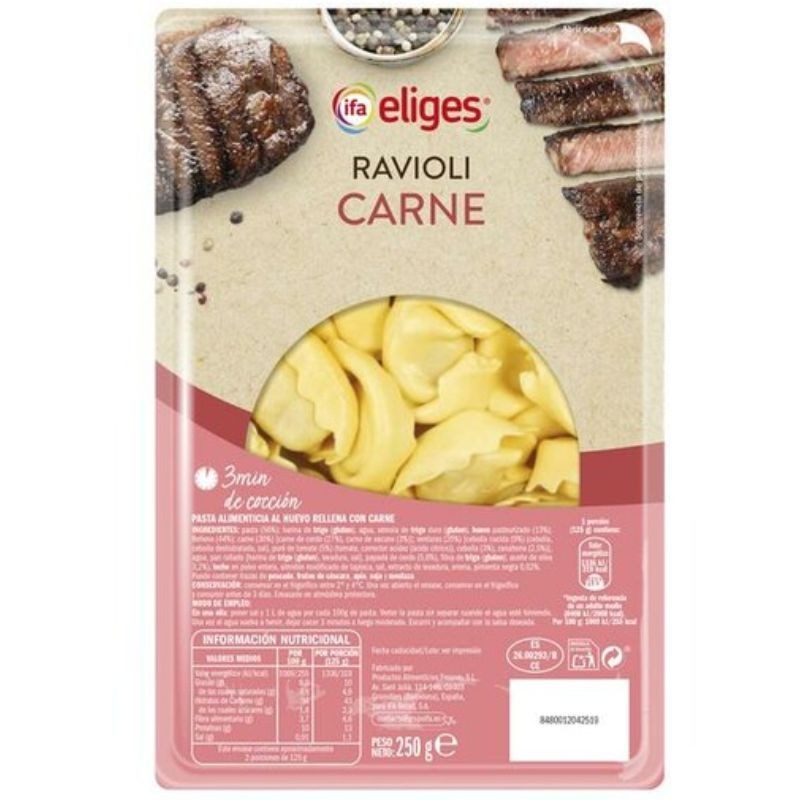 Pasta Fresca Ravioli Carne IFA 250 GR | Borosa Market