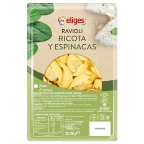 Pasta Fresca Ravioli Ricotta y Espinacas IFA 250 GR