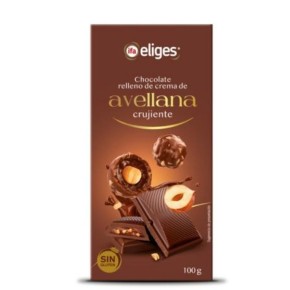 Chocolate Relleno Crema de Avellana Crujiente  IFA 100 GR
