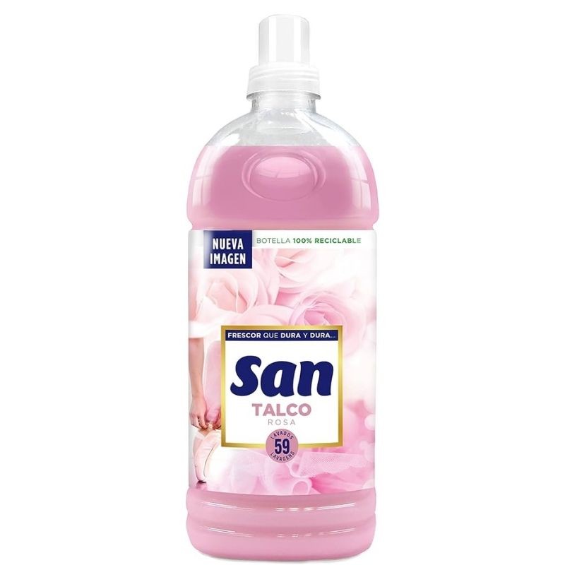 Suavizante Concentrado SAN 1.3L Talco Rosa 59 Dosis | Borosa Market