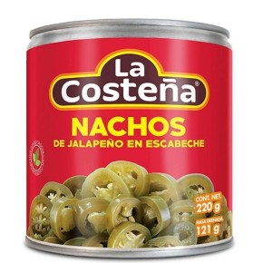 Nachos de Jalapeños  Rodajas LA COSTEÑA Lata 220 GR
