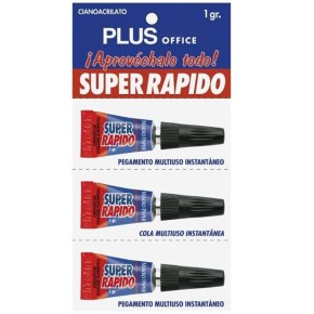 Pegamento Super Rapido PLUS 3 X 1 GR