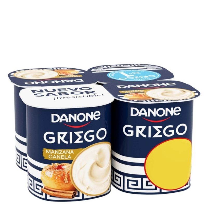 Yogur Danone Griego Manzana Canela 1.59€  x 4 | Borosa Market