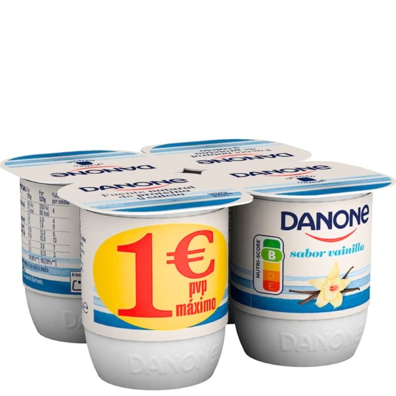 Yogur Sabor Vainilla DANONE X4 | Borosa Market