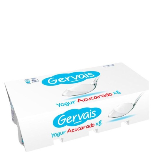Yogur Natural Azucarado GERVAIS X8 | Borosa Market