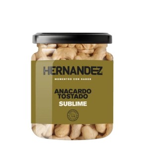 Anacardos Tostados Sublime HERNANDEZ Tarro 180 Gr