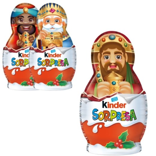 Chocolate KINDER SORPRESA Figura Navidad Rey Mago 36GR