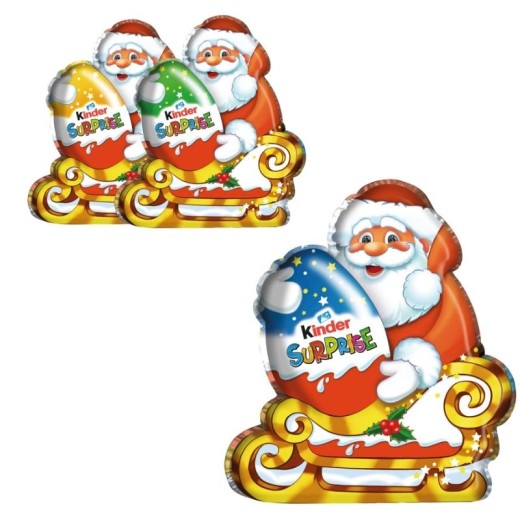 Chocolate KINDER SORPRESA Figura Navidad Papa Noel 75GR