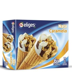 Helado Cono Nata con Caramelo IFA Pack 6 UND