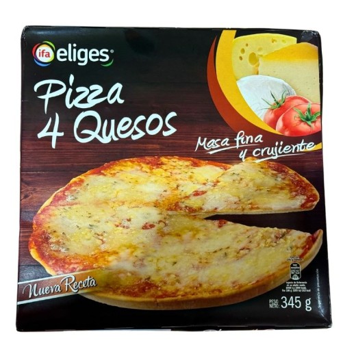 Pizza IFA 4 QuesosCongelada 370 GR | Borosa Market