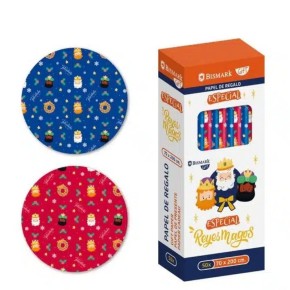 Rollo Papel Regalo - 2 Modelos REYES MAGOS 70 X 200 Cm