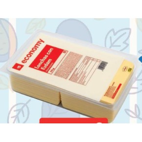 Queso Lonchas Edam ECONOMY Bandeja 1KG F. AHORRO