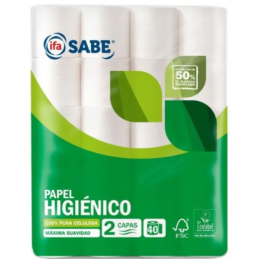 Papel Higienico 40 Rollos IFA 2 Capas | Borosa Market