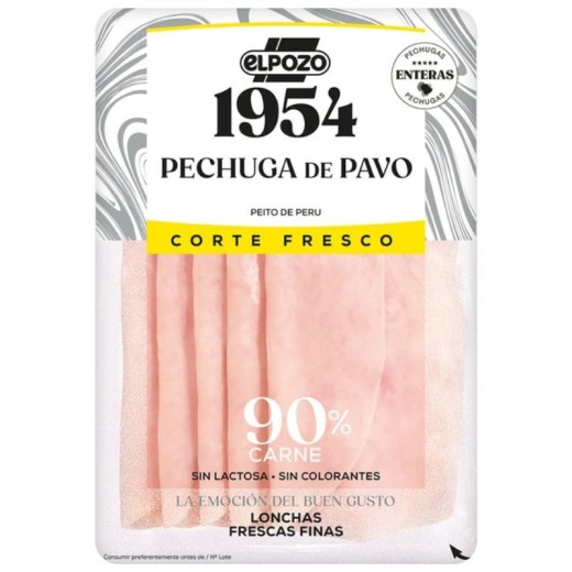Pechuga de Pavo 1954 Lonchas 92% Carne ELPOZO 2 €  130 GR | Borosa Market