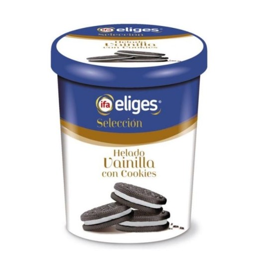 Helado Bote Vainilla Cookies IFA  500ML | Borosa Market