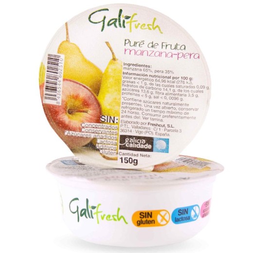 Compota manzana y pera GALIFRESH Pack 2 x 150 g | Borosa Market