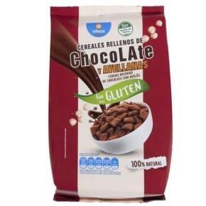 Cereales Sin Gluten Almohadillas Rellenas ChocoAvellan 400GR