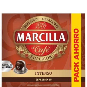 Capsulas Cafe MARCILLA Nespresso Ristretto 50U F. AHORRO XXL | Borosa Market