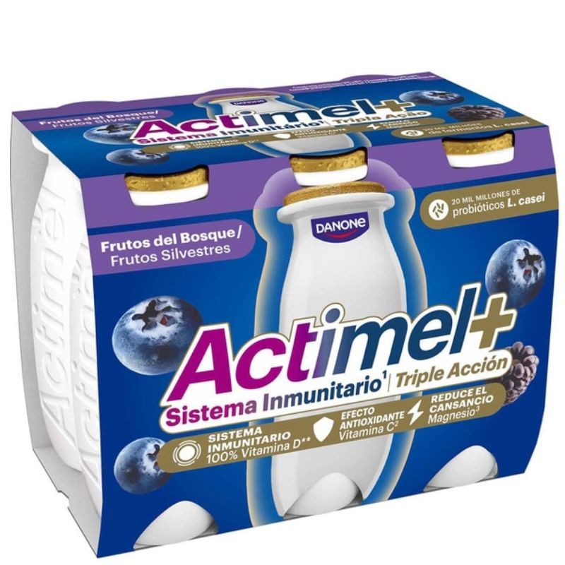 Bebida Lactea L Casei Sabor Mora Arandanos ACTIMEL X6 | Borosa Market