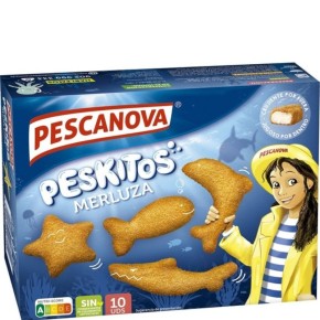 Merluza Empanada PESKITOS PESCANOVA 400Gr