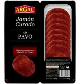 Jamon De Pavo Curado Lonchas ARGAL 1.25 €