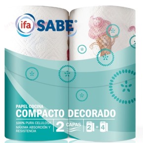 Rollo Cocina IFA 2 Capas Compacto Decorado Pack 2 UND