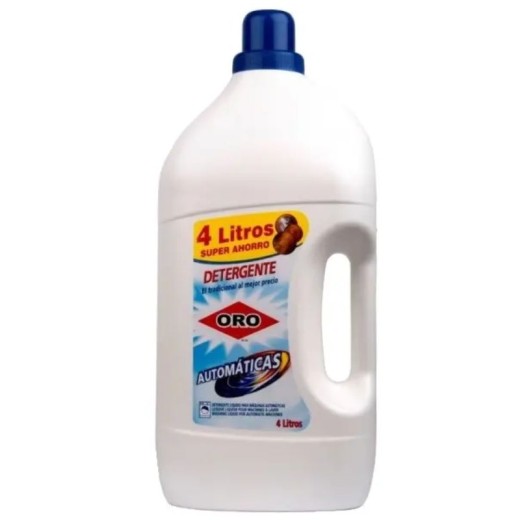 Detergente Ropa Liquido ORO Automaticas 4 L 44 Dosis | Borosa Market Detergente Ropa Liquido ORO Automaticas 4 L 44 Dosis | Borosa Market
