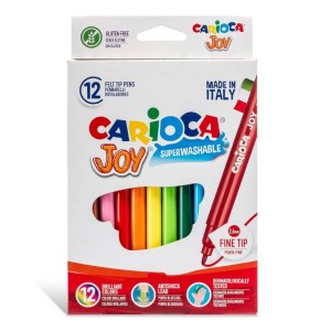 Rotulador CARIOCA JOY  Tinta Lavable C/12  Colores Surtidos