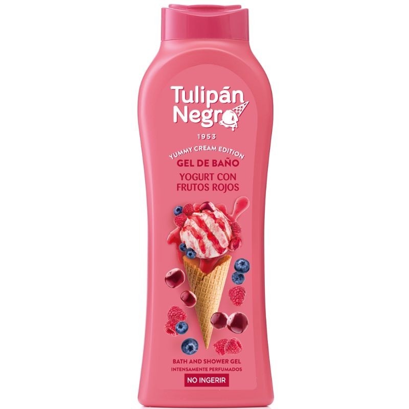 Gel de Baño TULIPAN NEGRO Yogurt con F.Rojos 650 ML | Cash Borosa