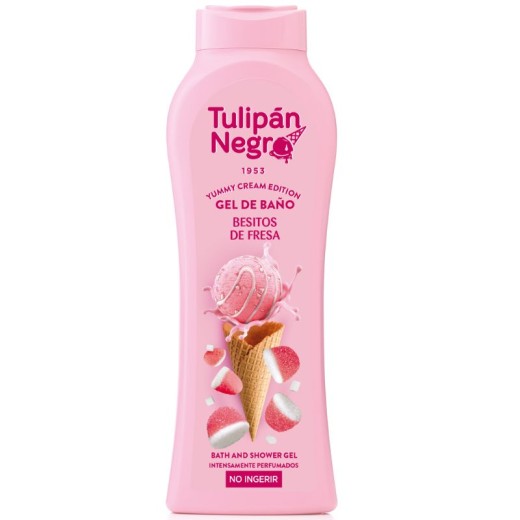 Gel de Baño TULIPAN NEGRO Besitos Fresa 650 ML | Cash Borosa