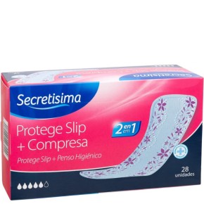 Salva Slips y Compresa SECRETISIMA 2 en 1 28 Und