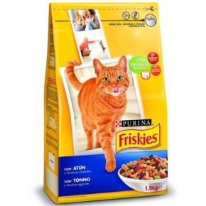 Ani. Gato Pienso FRISKIES 1.5K Mini Atun/Salmon/Trucha