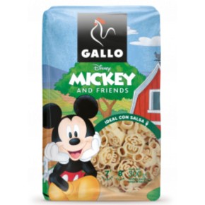 GALLO Pasta Disney Mickey Ideal Salsas 300 GR
