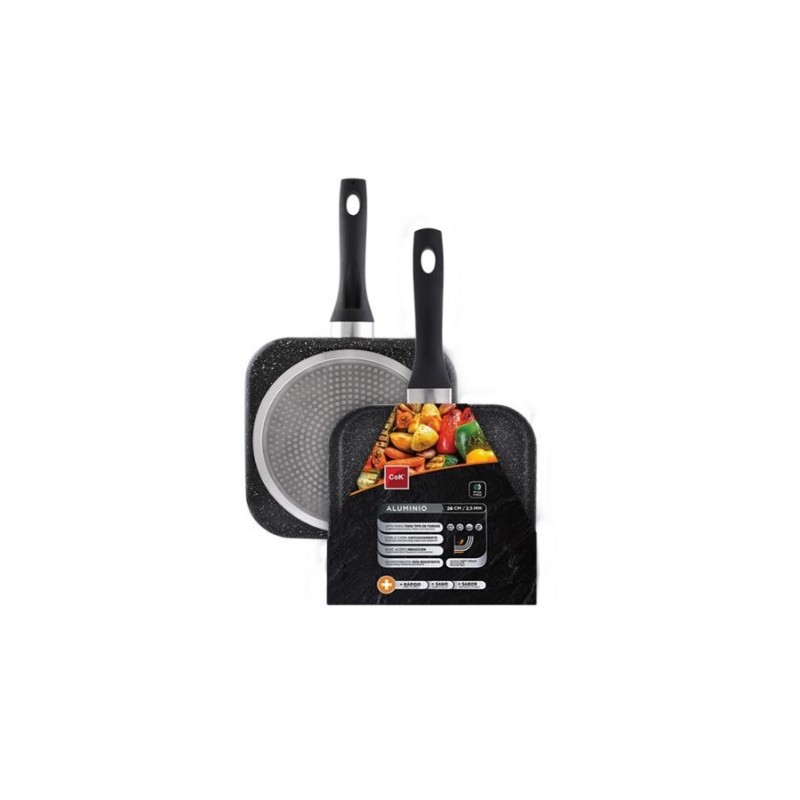 Plancha Asador Grill BLACKBLOCK 28 CM | Cash Borosa