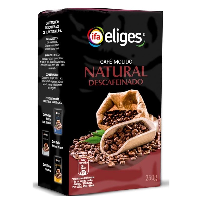 Cafe Molido Descafeinado Natural IFA 250 GR | Borosa Market