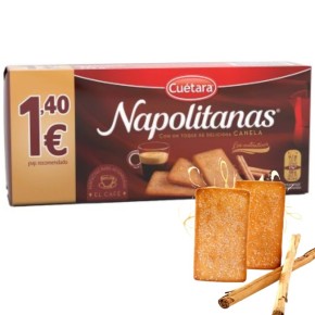Galleta CUETARA Napolitanas  213 GR 1,40 €