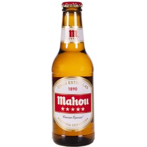 Cerveza Botellin MAHOU 5 Estrellas 6 UND X 20 CL