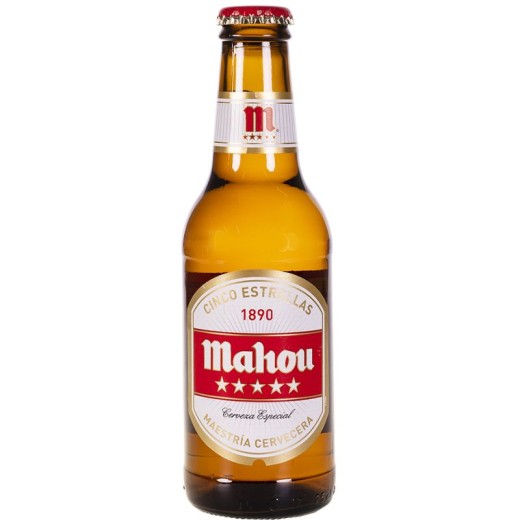 Cerveza Botellin MAHOU 5 Estrellas 6 UND X 20 CL | Cash Borosa