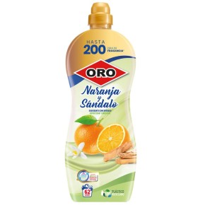 Suavizante Concentrado ORO Naranja y Sándalo 1.25 L 62 Lav