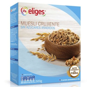 Cereales IFA 500 Gr Muesli Crujiente  Sin Azucar