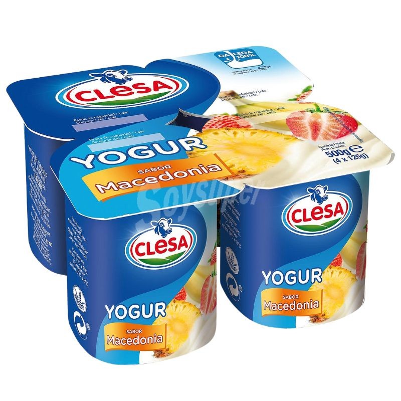 Yogur Sabor Macedonia CLESA X 4 | Borosa Market