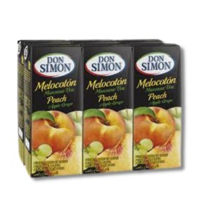 Zumo de Melocoton DON SIMON Pack 6 X 200 ML